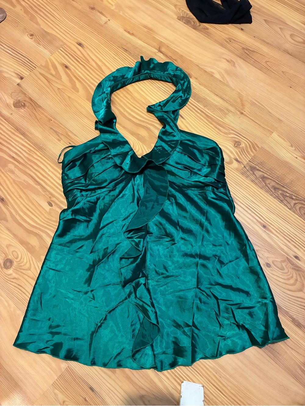 Women’s halter Spense Y2K green top Sz M party